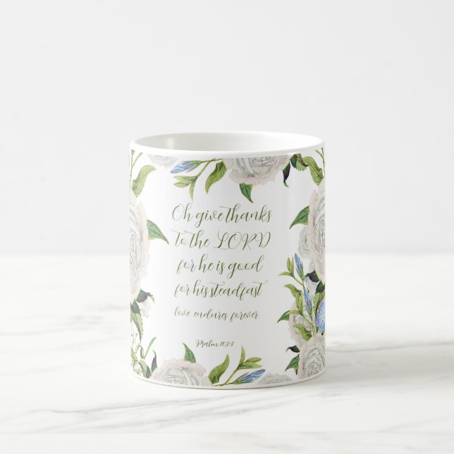 Psalm 107:1 kaffeetasse (Mittel)