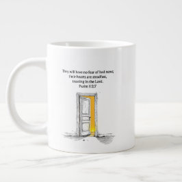 Psalm 112:7 Bibelvers christliches Geschenk Tasse