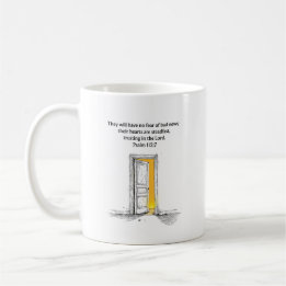 Psalm 112:7 Bible Verse Christian Gift Mug Kaffeetasse