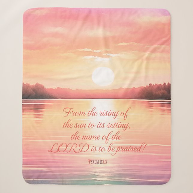 Psalm 113:3 sherpadecke (Vorderseite)