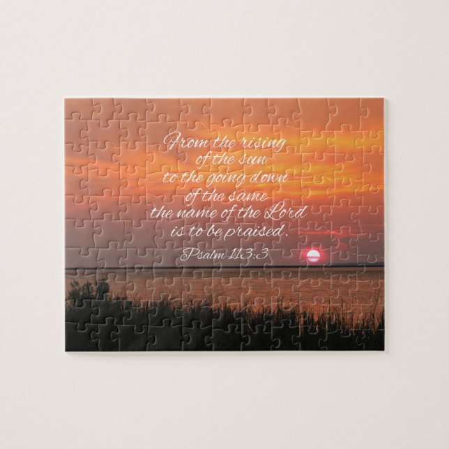 Psalm 113:3 Vom Sonnenaufgang (Horizontal)