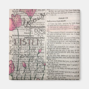 Psalm 116:2 - Er neigt sich zum Hören Magnet
