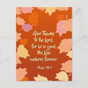 Psalm 118:1 Danket dem HERRN, denn er ist gut Postkarte