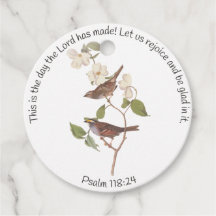 Psalm 118:24 Bibelvers und Sperlingspaar