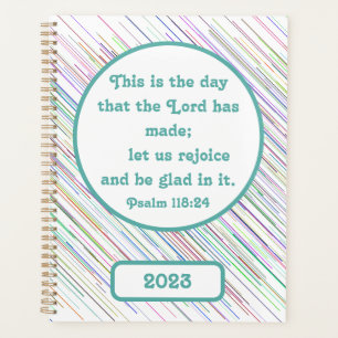 Psalm 118:24 Christlich, mehrfarbig Planer