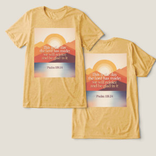 Psalm 118:24 Dies ist der Tag Tri-Blend Shirt