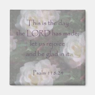 Psalm-118:24 ~ ließ uns uns freuen magnet