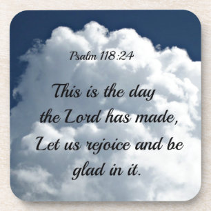 Psalm 118:24 This is the day the Lord hath made... Getränkeuntersetzer