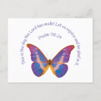 Psalm 118:24 und Wasserfarbenschmetterling
