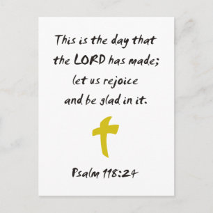 Psalm 118.25 Der Tag, den der LORD gemacht hat Postkarte