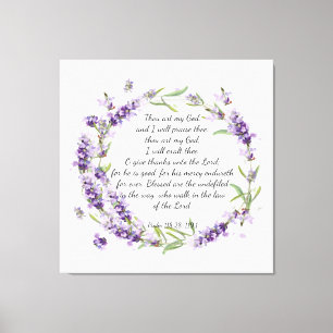Psalm 118: 28 -119:1 Acryldruck Leinwanddruck