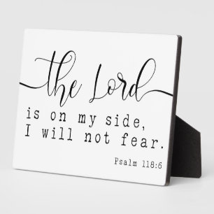 Psalm 118:6 Bibelschrift Bauernhof Zeichen Fotoplatte