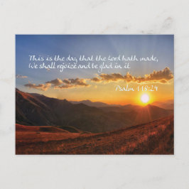 Psalm 118 - Dies ist der Tag, den der Herr gemacht Postkarte