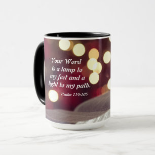 Psalm 119:105 Dein Wort ist eine Lampe zu meinem F Tasse