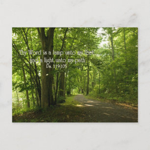 Psalm 119:105 Dein Wort ist eine Leuchte für meine Postkarte