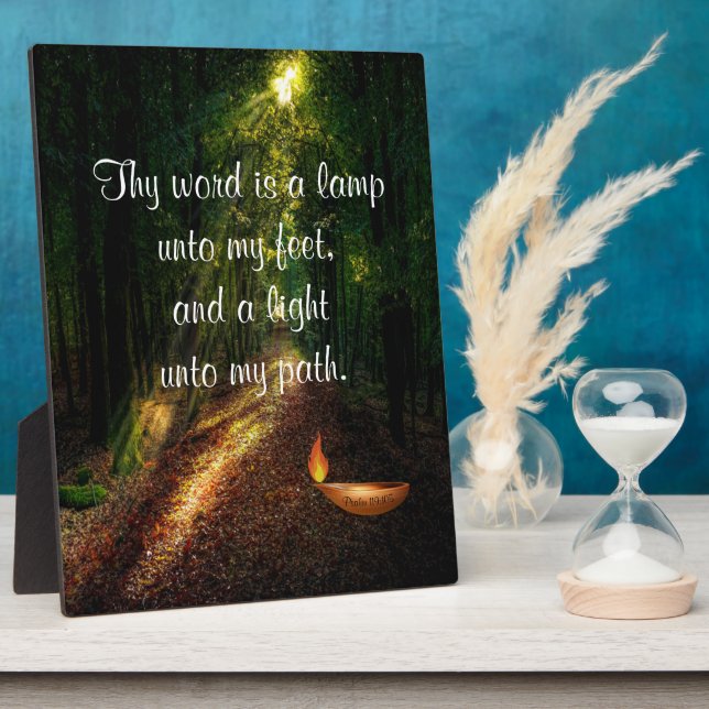 Psalm 119:105 fotoplatte (Seite)