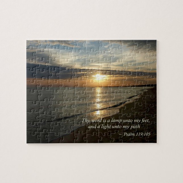 Psalm 119:105 Ihr Wort ist eine Lampe (Horizontal)