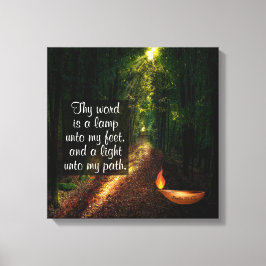 Psalm 119:105 leinwanddruck