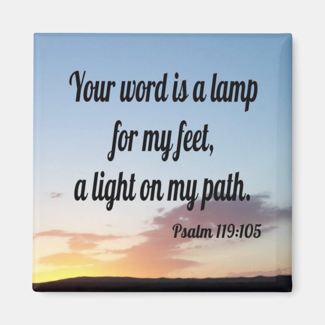 Psalm 119:105 magnet (Vorne)