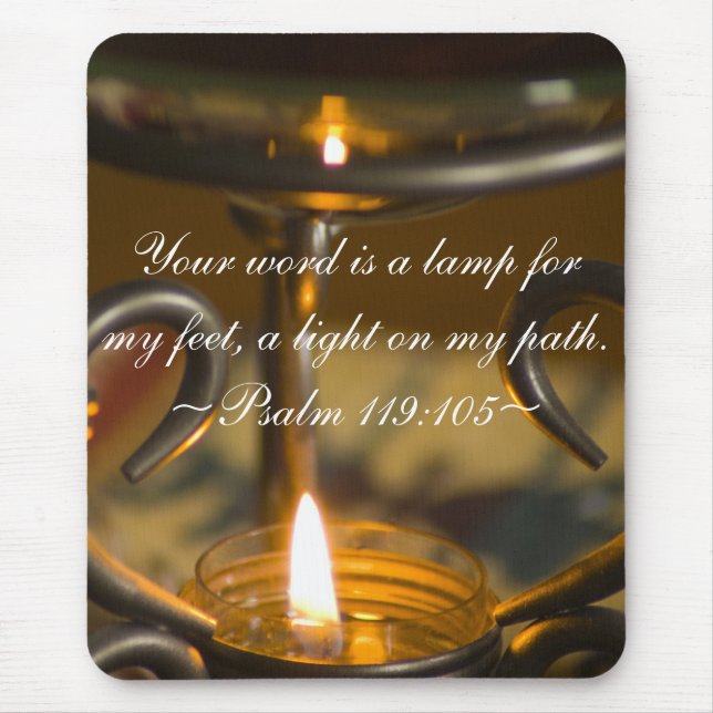 Psalm 119:105 Mousepad (Vorne)