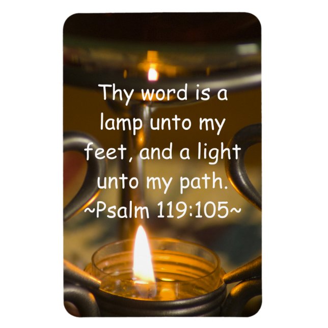 Psalm 119:105 Premium Magnet (Vertikal)