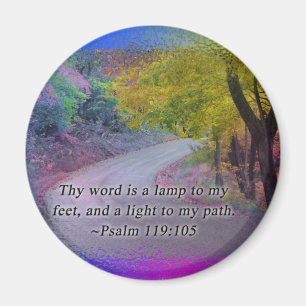 PSALM-119:105 THY WORT - BELEUCHTEN SIE ZU MEINEM MAGNET