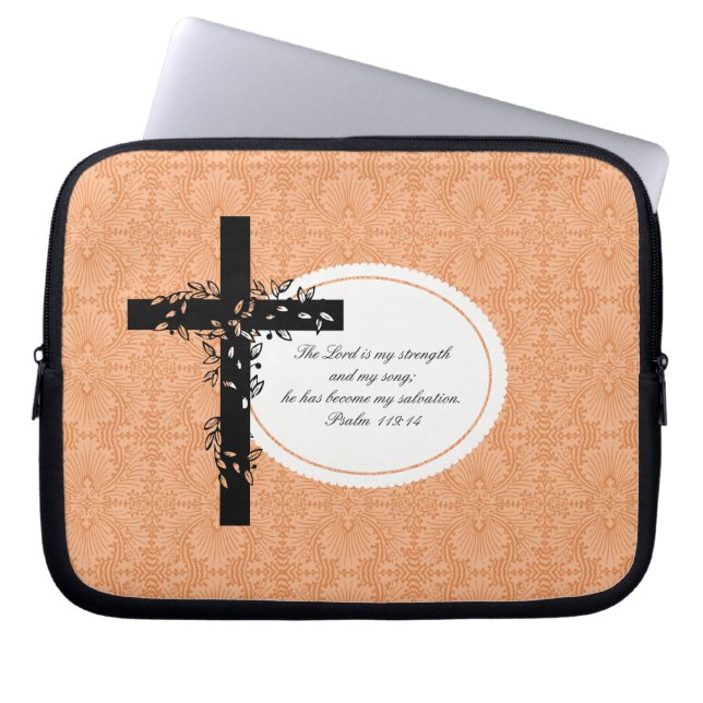 Psalm 119:14 Notebook- oder Netbook Carrier Sleeve (Vorderseite)