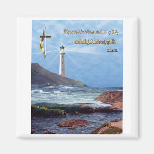 Psalm 119 Christliche Leuchtturmgeschenke Magnet