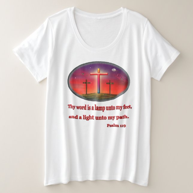 Psalm 119 große größe T-Shirt (Design vorne)