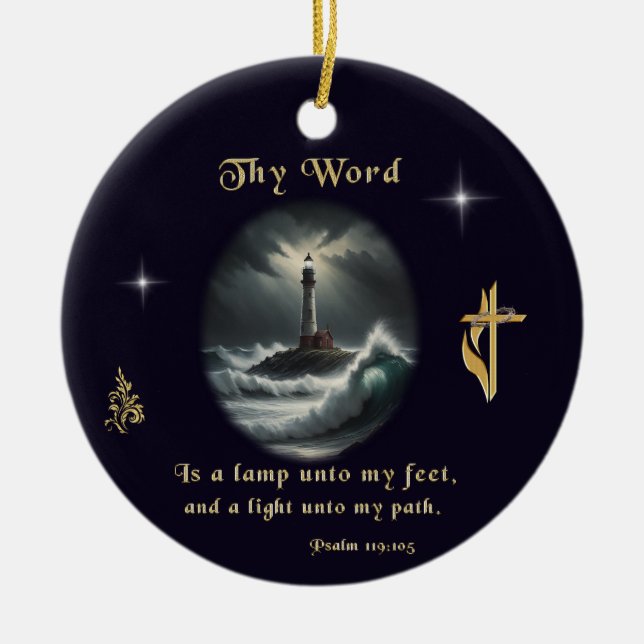 Psalm 119 keramik ornament (Vorne)