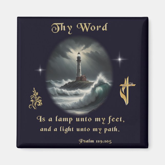 Psalm 119 magnet (Vorne)