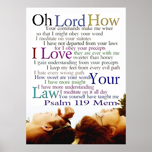 Psalm 119 Mem Poster (Vorne)