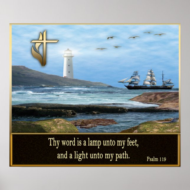Psalm-119-Plakat Poster (Vorne)