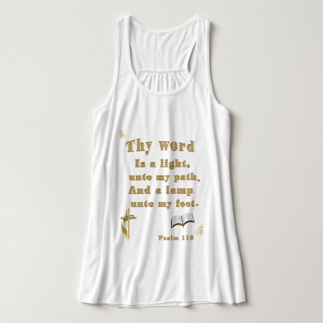Psalm 119 tank top (Design Vorderseite)