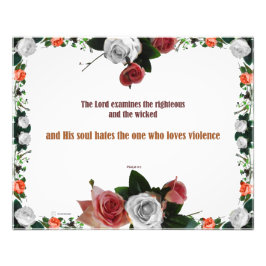 Psalm 11:5, Keine Gewalt Fotodruck