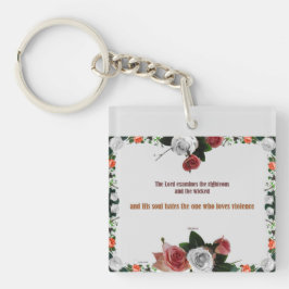 Psalm 11:5, Keine Gewalt Schlüsselanhänger