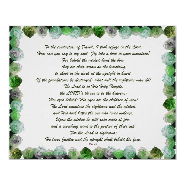 Psalm 11 poster (Vorderseite)