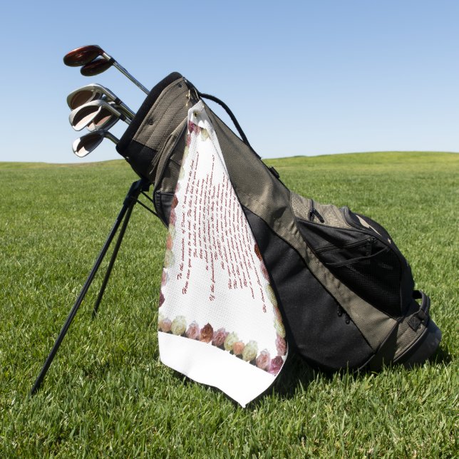 Psalm 11, Schrift, Bibelverse, Golfhandtuch (Gras)
