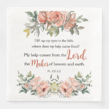 Psalm 121: 1,2 Ermutigende Bibelverse Wasserfarbe
