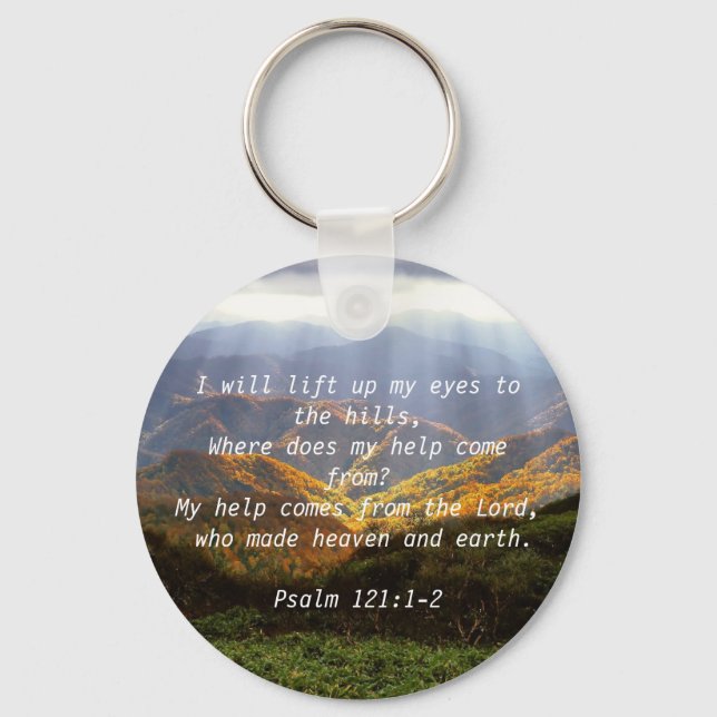 Psalm 121:1-2 schlüsselanhänger (Vorderseite)