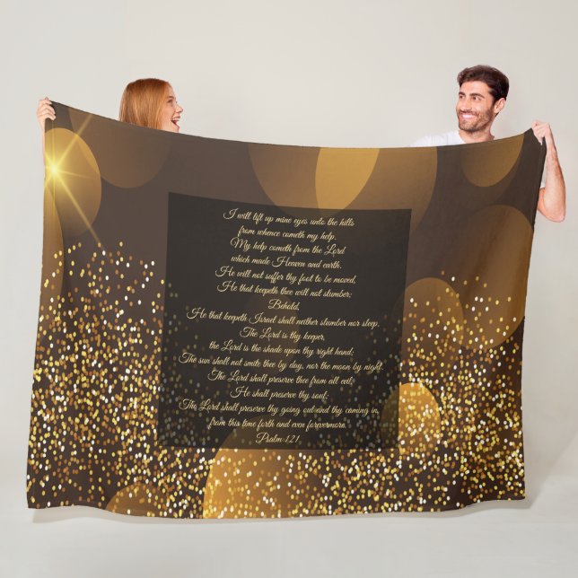 Psalm 121 fleecedecke (Beispiel)