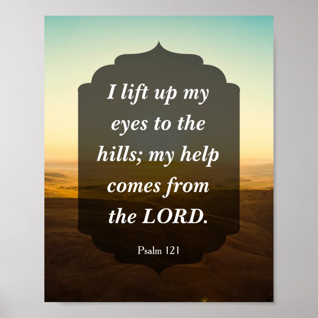 Psalm 121 - meine Hilfe kommt vom LORD Poster (Vorne)