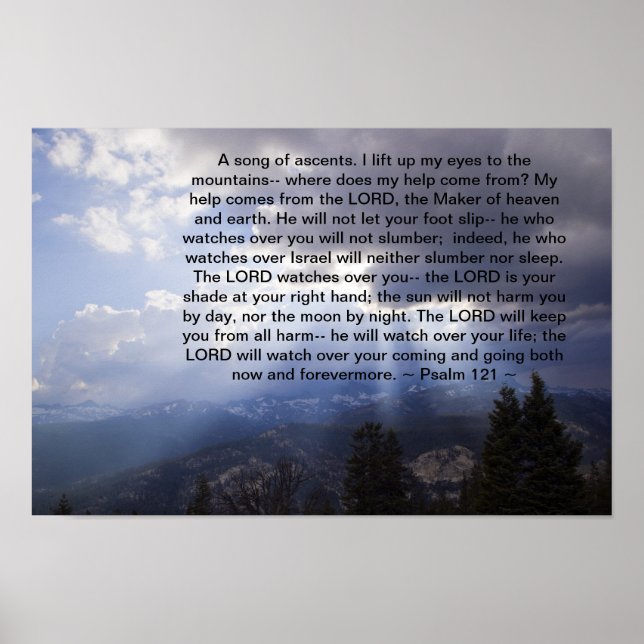 Psalm 121 poster (Vorne)