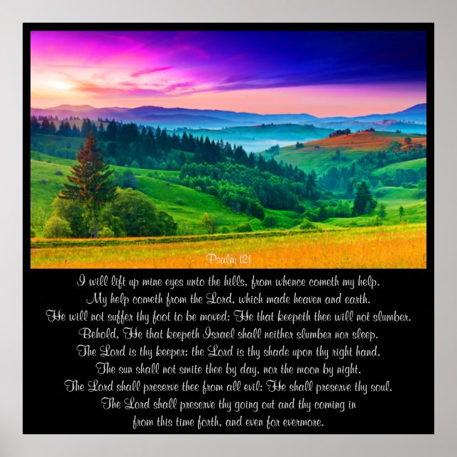 Psalm 121 Poster (Vorne)