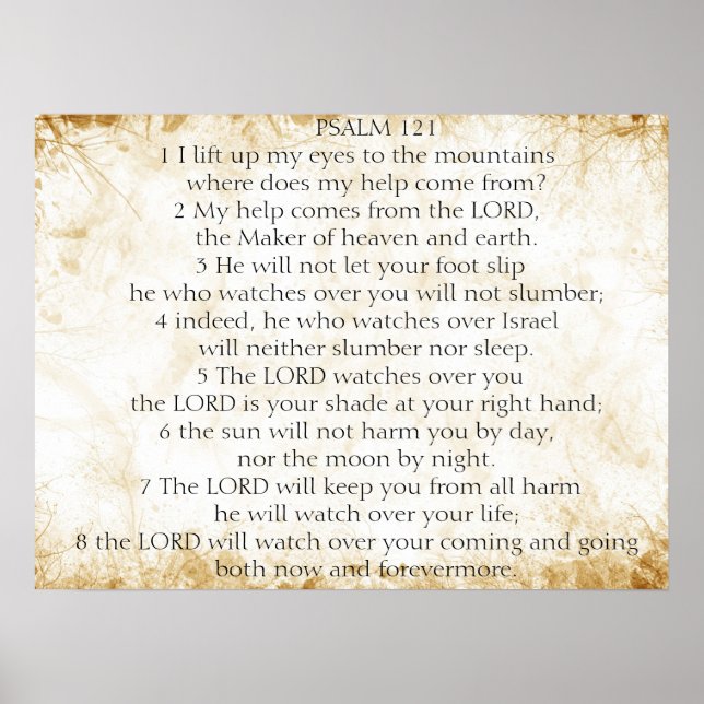 Psalm 121 poster (Vorne)