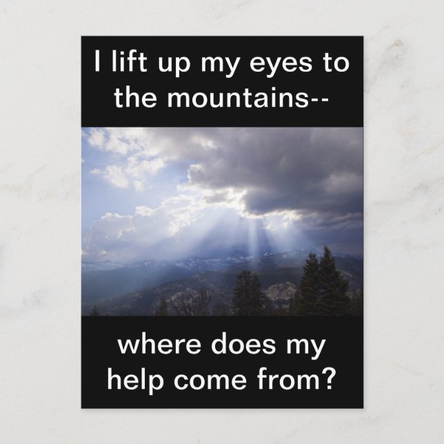 Psalm 121 postkarte (Vorderseite)