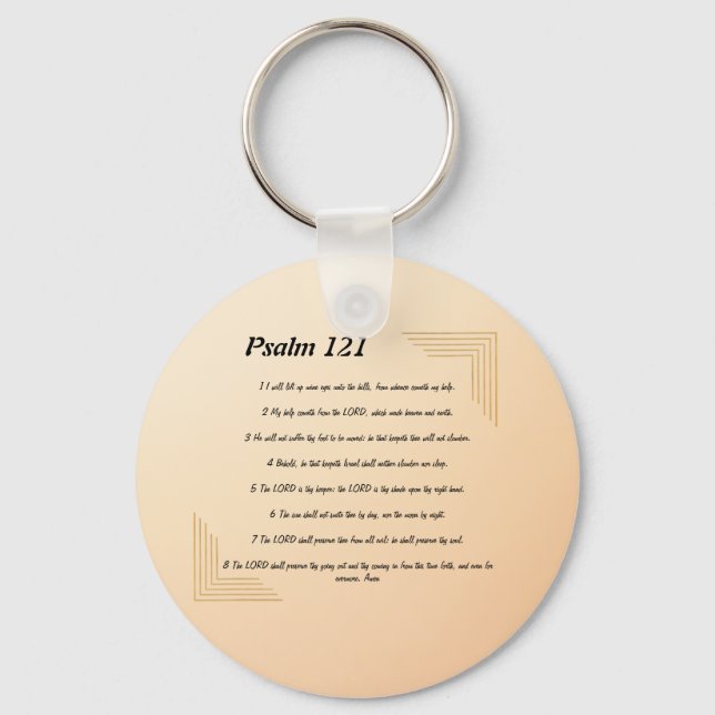 Psalm 121 Schlüsselanhänger (Vorderseite)