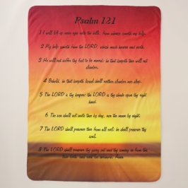 Psalm 121 Sherpa Blanket Sherpadecke
