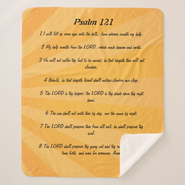 Psalm 121  sherpadecke (Vorderseite)