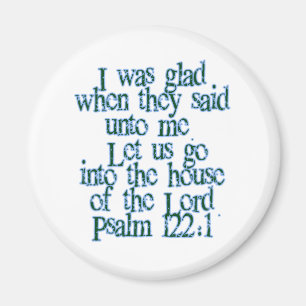 Psalm-122:1 Magnet